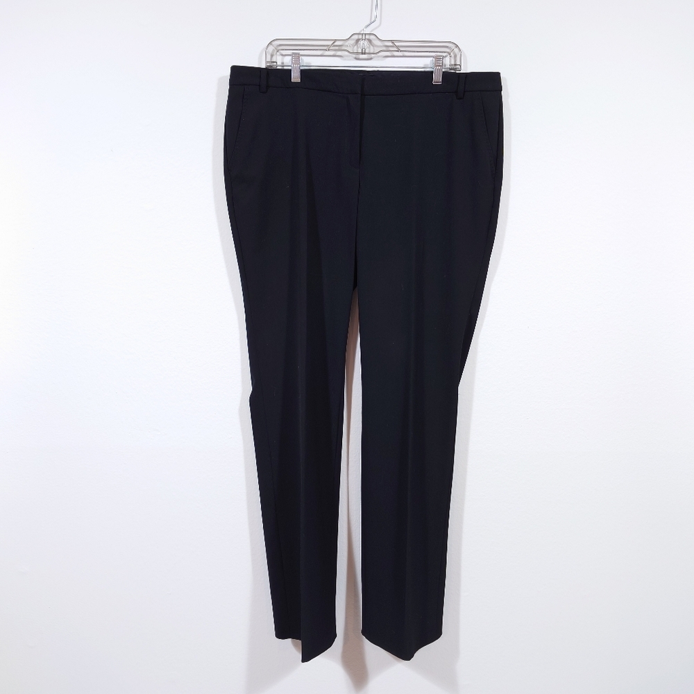 Esprit Black Dress Pants Size 14 High Rise Straight Leg Career Work Trousers